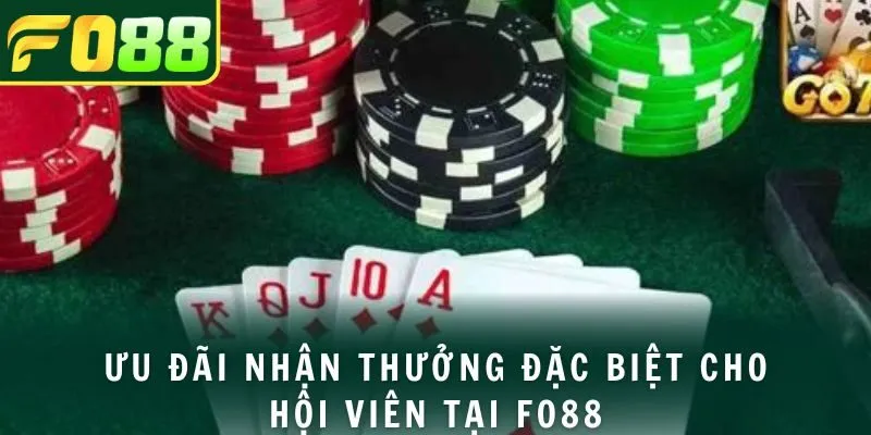 Ưu đãi nhận thưởng đặc biệt cho hội viên tại FO88